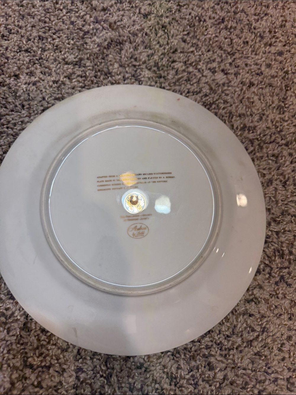 Andrea by Sadek Kingscote Chelsea Bird Octagonal Plate - Picture 2 of 3